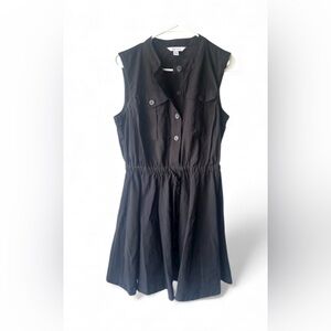 Nine West Black Sleeveless Mini Dress